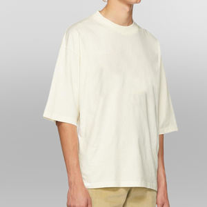 T-shirts pour hommes de haute qualité, streetwear, grande taille, surdimensionnés, coupe ample, t-shirt court, épaules tombantes personnalisées, coton lourd - Product Image 2