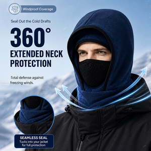 Gorro de Ciclismo para Invierno, Gorro de Esquí Térmico con Orejeras y Forro Grueso para Protección contra el Frío - Product Image 2