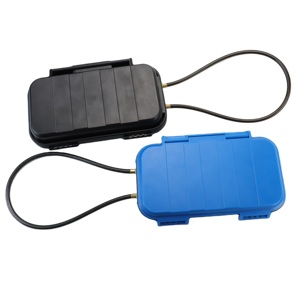 Coffre-fort de voyage étanche avec apparence bleue colorée, serrure à combinaison à 4 chiffres G13, rangement suspendu pour le camping en plein air - Product Image 3