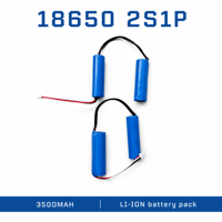Batterie Li-Ion 7.4V 3500mAh 18650, pack de batteries 2S1P, module de batterie câblé pour applications électroniques portables