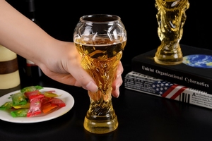 Customizable Logos 450ml Creative Transparent Football Trophies Cup Elegant Beer Glass <strong>Mugs</strong> for <strong>Friendship</strong> Wine Party Gathering - Product Image 5