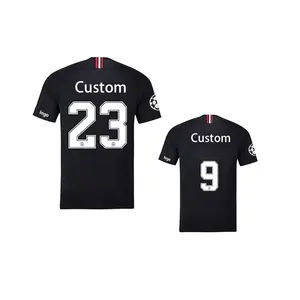 OEM custom sports jersey football shirt mens+kids blank team training football uniform 100% polyester soccer jersey