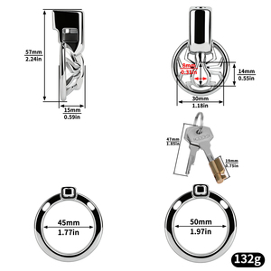 Dispositif de chasteté miniature FRRK pour hommes, cage à pénis invisible, jouets sexuels SM, anneaux pour pénis, sex-shop pour hommes sissy. - Product Image 6