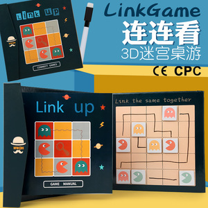 Gioco del Labirinto 3D in Legno per Bambini, Libro Pieghevole, Giocattolo Educativo per l'Allenamento del Pensiero Logico - Product Image 2