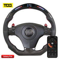 Volant en cuir de luxe TDD avec fibre de carbone et LED pour Chevrolet 2001-2004 Caprice Captiva Ss Sedan Cama Sports 4 branches 40 mm