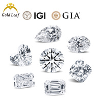 Goldleaf IGI Sertifikalı HPHT CVD Laboratuvarında Yetiştirilmiş Elmas DEF Renk VVS Berraklık 0.01-3.0CT Özel Fantezi Şekilli Gevşek Elmas