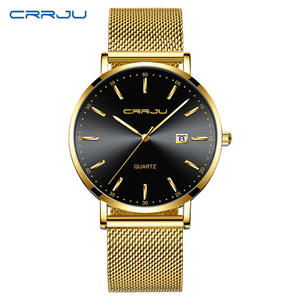 Fabricant de montres fabrique des montres de luxe en métal de haute qualité avec cadran dégradé et bracelet en acier inoxydable, logo personnalisé pour les cadeaux d'affaires - Product Image 5