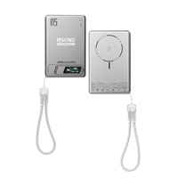 DB30 15W Chargeur Magnétique Sans Fil 22.5W PD avec Câble Lanière, Affichage Intelligent et Béquille, 4 Couleurs, OEM ODM 5000/10000mAh