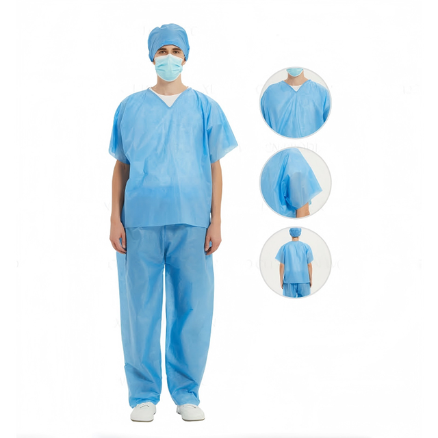 Adults Disposable Isolation Gown SMS Isolation Gown for Patient Visiting Disposable Isolation Surgical Gown