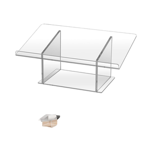 Dày có thể tháo rời Acrylic bàn bục với màn hình hiển thị rõ ràng đứng di động cho đám cưới Nhà thờ thuyết trình chuyên nghiệp - Product Image 1