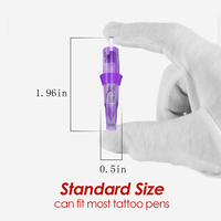 50 pièces cartouche de tatouage aiguilles jetables Bugpin 0.3MM Rl rs Rm M1 série pour ensemble de tatouage de maquillage permanent