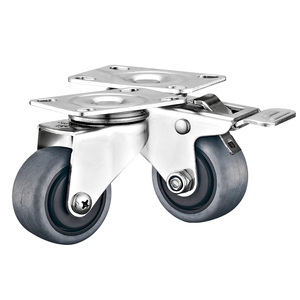 Rodízio de Aço Inoxidável SUS304 de 1,5 Polegadas, Leve, Antiestático, Giratório, para Móveis, Rodízio Pequeno Jin Zuan - Product Image 6