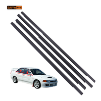 Joint d'étanchéité noir pour vitre de porte de voiture Mitsubishi Lancer 1995-2000, pièces de carrosserie automobile