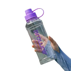 Commercio all'ingrosso 32oz quattro colori opzionali 1000ml palestra bere logo personalizzato bocca larga PC bottiglia d'acqua in plastica Sport palestra