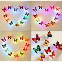 Lampe Murale Papillon LED Néon Colorée 3D en Gros pour Chambre, Mariage, Fête, Décoration Intérieure