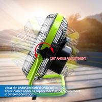 Ventilateur solaire 12V DC vérifié Intertek, 14 pouces, pales en aluminium, panneau monocristallin 20W, charge USB, ventilateur portable d'extérieur