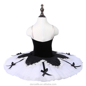 Robe de <span class=keywords><strong>tutu</strong></span> de ballet noire gaufrée pour femmes adultes DanceLife, costume de performance - Product Image 3