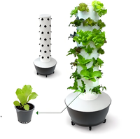 Système hydroponique aéroponique vertical compact Zewo facile à assembler, construction en ABS de qualité alimentaire à 6 couches, réservoir d'eau de 30L