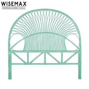 WISEMAX FURNITURE Ensemble de meubles de chambre à coucher de style <span class=keywords><strong>japonais</strong></span> pour hôtel et séjour chez l'habitant, tête de <span class=keywords><strong>lit</strong></span> en bois de rotin moderne et naturel - Product Image 3