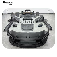 Kit de Carrocería Ancha Estilo M de Fibra de Carbono Seca para Maserati MC20 2020+ - Mejora de Parachoques Delanteros y Traseros, Faldones Laterales, Alerón y Embellecedores de Guardabarros