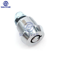 Serrure à came tubulaire en alliage de zinc 17 mm à 10 positions pour armoire de machine d'arcade, vente en gros Chine