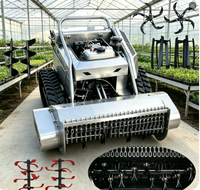Fourniture d'usine : Tondeuse à gazon industrielle autotractée à moteur thermique 4 temps, motoculteur rotatif 1000 mm 3000 W, lame de bêchage pour l'agriculture et le jardinage