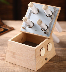 Традиционная китайская медицина натуральный бамбук с шестью отверстиями переносная коробка для моксотерапии - Product Image 5