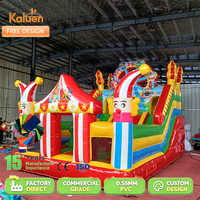 Castillo inflable de gran capacidad de 4m * 6m/5M * 8M para niños con tobogán y área de escalada Material de PVC casa hinchable
