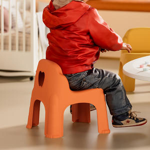Chaise enfant HL006, tabouret enfant avec dossier, siège en plastique empilable pour la maison et la maternelle - Product Image 1