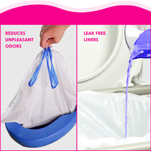 ทิ้งสุขาภิบาลเดินทางไม่เต็มเต็งเตียงเก้าอี้ไม่เต็มเต็ง Ldpe Drawstring เสื้อคลุมซับในห้องน้ําถุงขยะ - Product Image 6