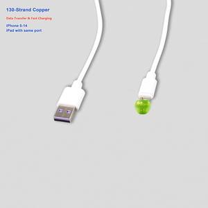 Câble de <span class=keywords><strong>charge</strong></span> 1m <span class=keywords><strong>iPhone</strong></span> 5-14 <span class=keywords><strong>Charge</strong></span> Transfert de données durable A vers L <span class=keywords><strong>Compatible</strong></span> avec <span class=keywords><strong>iPhone</strong></span> iPad - Product Image 2