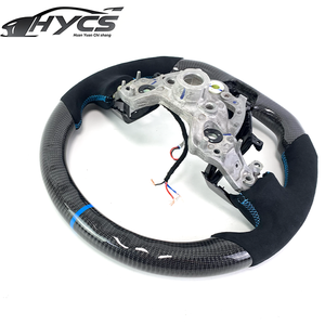 Volante Deportivo Personalizado de Fibra de Carbono y Cuero para Hyundai Veloster Turbo, Elantra <span class=keywords><strong>N</strong></span>, I30N, I20N 2019-2025 - Product Image 6