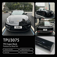 Film de protection pour voiture KUBN TPU Super Black, finition brillante miroir, résistant aux rayures et aux intempéries, vente en gros en rouleau