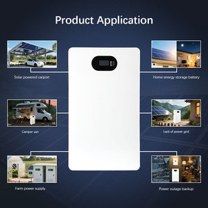 แบตเตอรี่ลิเธียม100Ah ติดผนัง51.2โวลต์48โวลต์แบตเตอรี่ลิเธียมปิดกริด15kWh ลิเธียมต้นทุนพลังงานแสงอาทิตย์สำหรับบ้าน - Product Image 4