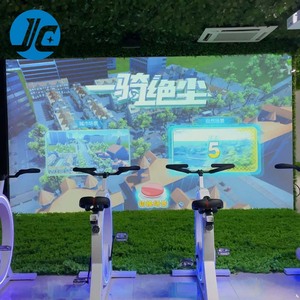 Bicicleta de Ejercicio Interactiva con Proyección, de Acero Inoxidable, Juegos Personalizables, Plegable, Entrenador de Ciclismo Inteligente para Gimnasio en Casa y Estudios de <span class=keywords><strong>Fitness</strong></span> - Product Image 3