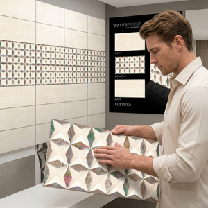 New Design 3D Glossy Digital Ceramic Wall Tiles 12x24 30x60cm 300x600mm Ideal for Kitchen Walls Factory Exporter Price India - Product Image 1
