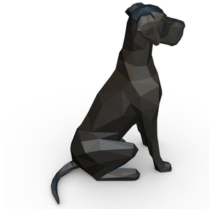 Tùy chỉnh nhựa Thủ công mỹ nghệ 3D in ấn điêu khắc động vật bức tượng lớn Dane Bulldog tượng - Product Image 5