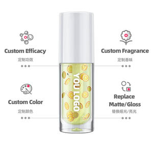 All'ingrosso Vegan chiaro olio per labbra di frutta balsamo per labbra olio trasparente grande pennello lucidalabbra - Product Image 5