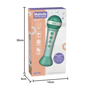 Microphone sans fil miniature en plastique pour enfants, jouet musical pour la performance et le chant - Product Image 1