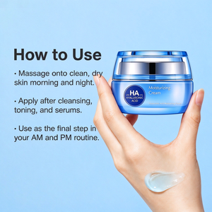Crema Facial con Ácido Hialurónico Compuesto y Escualano, Acetato de Tocoferilo, Hidratación Suave para Piel Sensible - Product Image 6