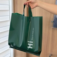 Sacs à provisions imprimés avec logo personnalisé au détail Sacs à poignée en plastique PEHD imperméables