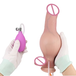 SXXY Realistic <b>Inflatable</b> & Ejaculating Dildos With Sucker Soft Expand <b>Inflatable</b> Anal Plug 18+ Adult Sex <b>Game</b> - Product Image 1