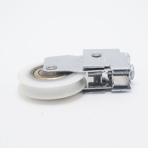 U Groove Nhựa Nylon Tráng Trượt Hanger Cổng Phần Cứng Bánh Xe Ròng Rọc - Product Image 2