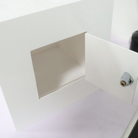 Maßgefertigte Acryl-Hochzeitseinladungskarten-Box mit Schloss Bankett-Wunschbox Spendenbox Wahlurne Vorschlagsbox