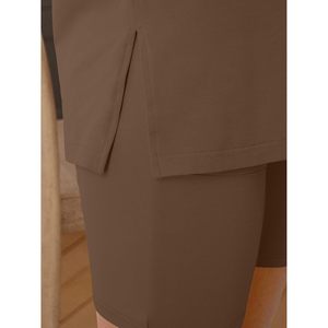 Womens Two Piece Lounge <b>Set</b> Short Sleeve V Neck Tops Shorts Matching Casual Spring Summer Outfits Breathable <b>Knitted</b> <b>Set</b> - Product Image 5