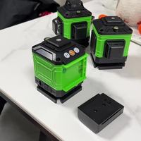 Niveau laser 16 lignes 360° auto-nivelant, niveau laser professionnel à lignes croisées vertes pour le bricolage ou les chantiers professionnels