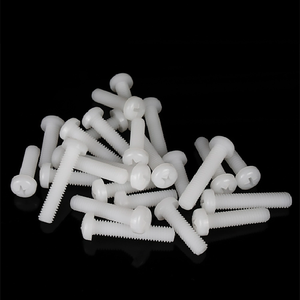 Vis à tête cylindrique Phillips en nylon en <span class=keywords><strong>plastique</strong></span> blanc noir métrique M2 M2.5 M3 X 4mm 5mm 6mm 8mm 10mm M4 M5 M6 M8 boulons à tête ronde croisés - Product Image 4