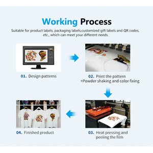 I3200 A3 UV DTF Máy In 600Mm Cuộn-Để Cuộn Tấm Loại Điều Kiện Mới Màu UV T-Shirt Máy In - Product Image 5