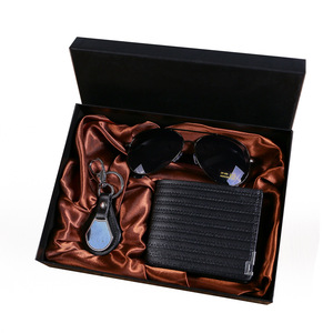 Father's Day Gift Set <b>For</b> <b>Men</b> Sunglasses Keychain <b>Wallet</b> Practical Present <b>For</b> Boyfriend Husband - Product Image 3