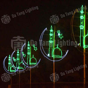 Lumière LED étanche IP65 Ramadan Moon pour les expositions de festivals en plein air, les aménagements paysagers et l'utilisation de Noël dans les parcs, les centres commerciaux et les espaces publics - Product Image 6